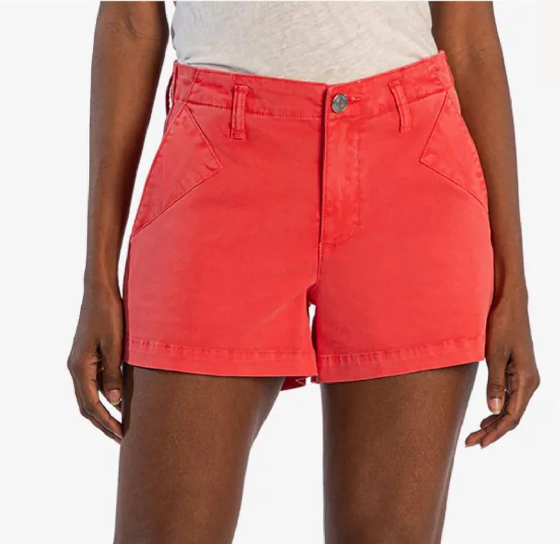 Kimia Denim Shorts In Cayenne